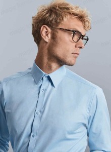 Elegáns férfi ing halszálka mintával